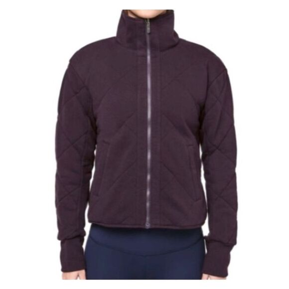 lululemon athletica Tops - Lululemon Forever Warm Reversible Jacket in Cherry sz 6